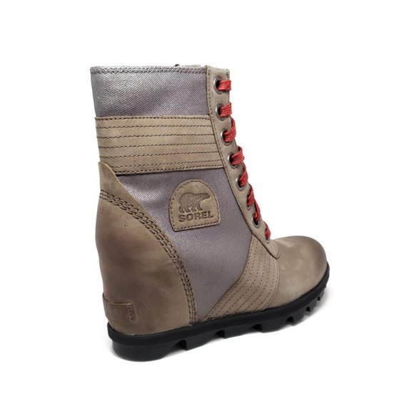Sorel Lexie Wedge Boots in Quarry Grey Women's Size 6 - Picture 5 of 9